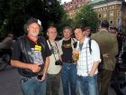 Ahrvid Engholm, ja, Kiry Pleszkow i Dan Horning / Ahrvid Engholm, me, Kirill Pleshkov and Dan Horning (fot. Gata)